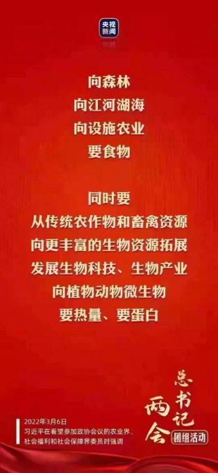 新闻 | 对粮食安全这一「国之大者」, 总书记提出这些要求植物肉_素肉_人造肉插图