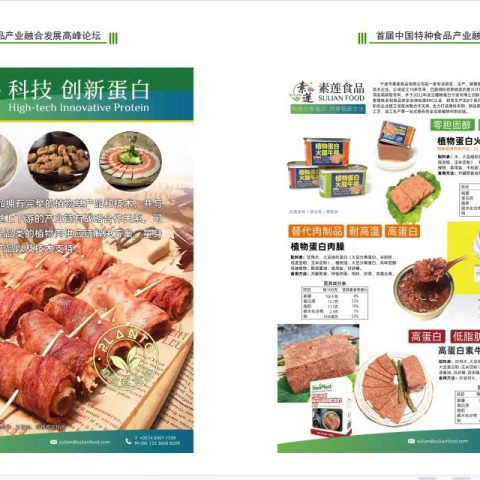 素莲食品应邀参加「首届中国特种食品产业融合发展高峰论坛」植物肉_素肉_人造肉插图5